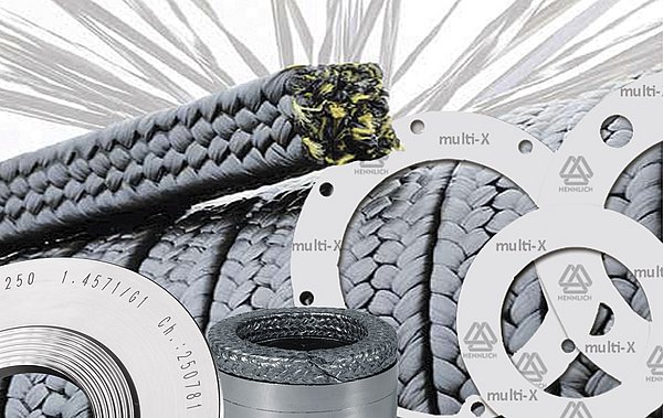 Stopfbuchspackungen und Flachdichtungen von HENNLICH